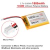 YELUFT 1pcs 3.7V 1800mAh 103450 Lithium Polymer Battery 1S 1C