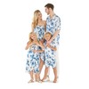 Couple Matching Hawaiian Luau Party Outfit Set Shirt Dress in