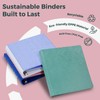 POPRUN 3 D-Ring Binder 1.5 Inch, PVC-Free Durable Organizer with