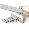 M8-1.25 x 45mm Hex Socket Set Grub Screws,Headless Cup Point,Flat