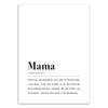 Mama Poster DIN A4: Mama Definition