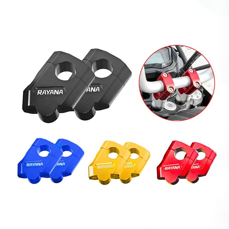 Universal Handlebar Risers CNC Handle Bar Clamp Riser 7/8" 22mm
