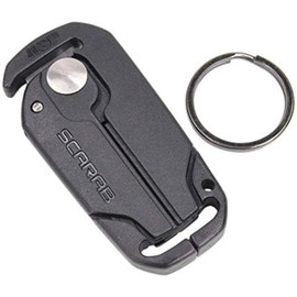 ASP, Inc. Scarab Cutter for Tri-Fold Restraints, Clippers for Safe Removal of Disposable Cuffs, Compact Safety Blade for Removing Bands and Medical Bracelets, Split-Ring Attachment for Keychains