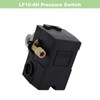 Air Compressor Pressure Switch 95-125 PSI Control Unloader, LF10-4H 95-125