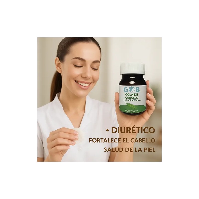 Cola De Caballo - 60 Cápsulas - Suplemento Alimenticio Sabor