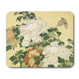 Hokusai, Japanese Woodcut Mouse Pads (Silkmoth)