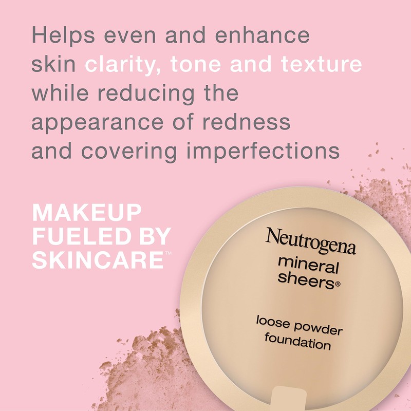 Neutrogena Mineral Sheers Lightweight Loose Powder Makeup Foundation with Vitamins