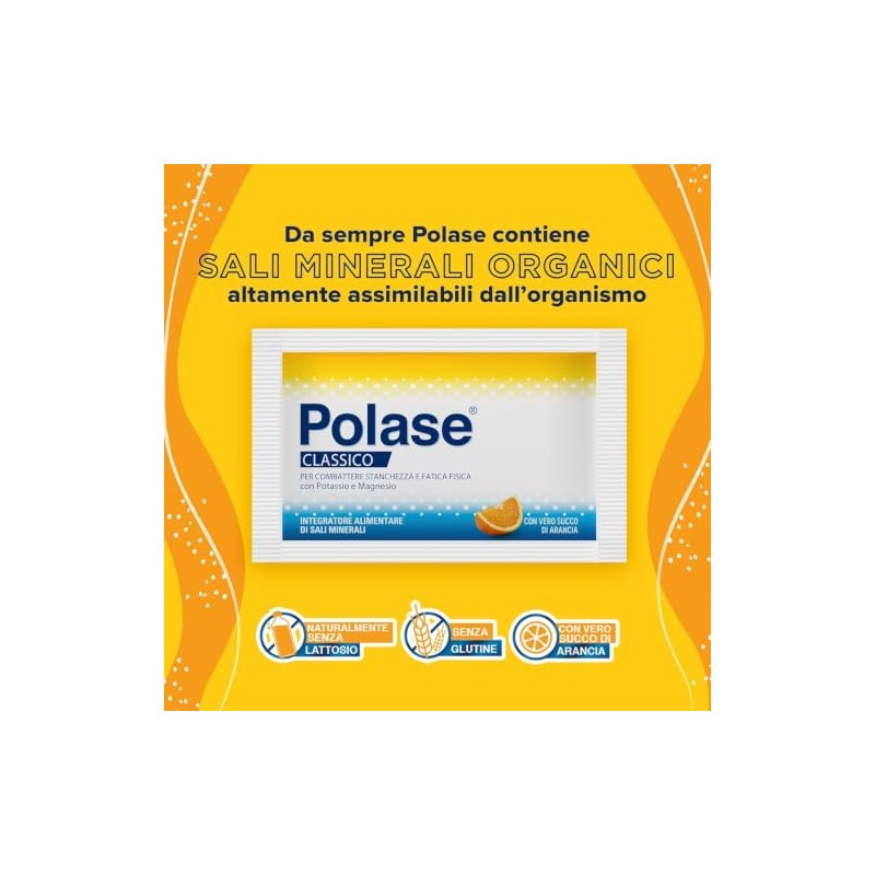 Polase Classico, Magnesio e Potassio,Integratore Alimentare, contro Stanchezza e Fatica