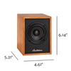Electrohome Huntley Powered Bookshelf Speakers with Built-in Amplifier and 3"