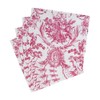 Caspari Romantic Toile Rose Luncheon Napkins - 20 Per Package,