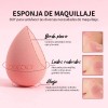 Set de brochas Docolor DO-N1718 de maquillaje coloridas 17 piezas