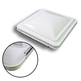 Leisure Coachworks 2 Packs 14 Inch RV Roof Vent Cover Universal Replacement Vent Lid White for Camper Trailer Motorhome (White 2-Pack)