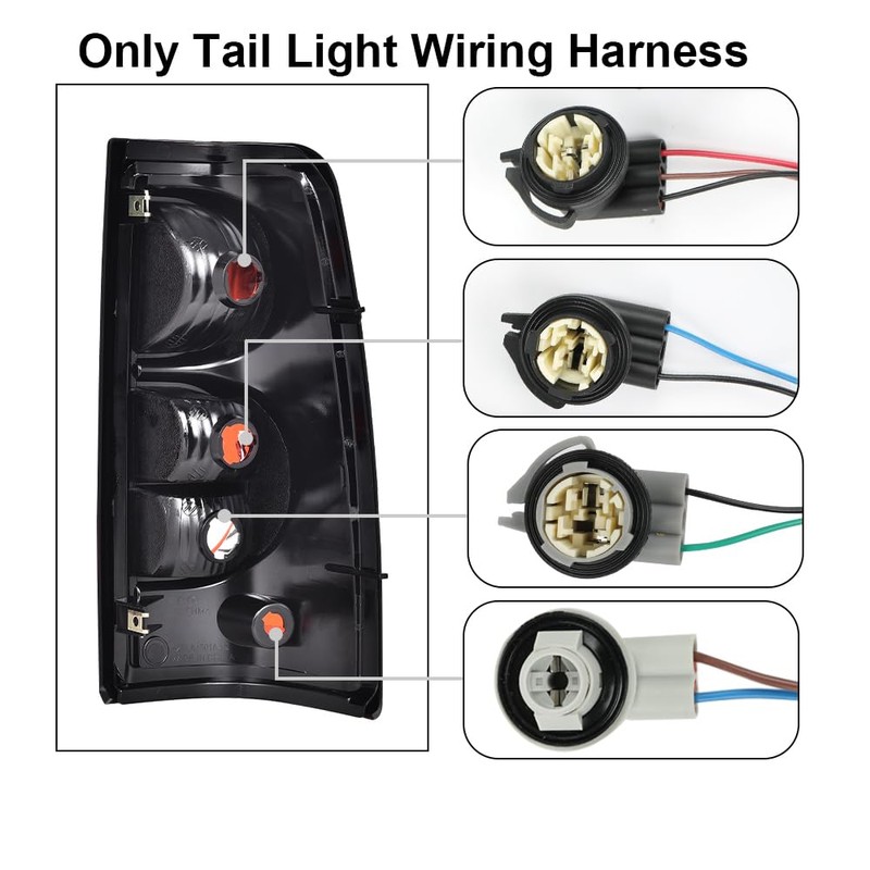 PIT66 Tail Light Wiring Harness Rear Left Driver Compatible with