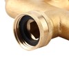 Brass Garden 4-Way Hose Splitter Hose Adapter Ball Valve Water