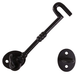 Classic Cast Iron Cabin Hook & Eye - 150mm/6" - Door/Gate Latch