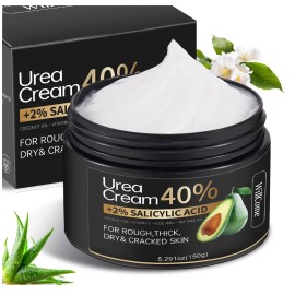 WillCome Urea Cream 40 Percent for Feet Maximum Strength Plus Salicylic Acid 2%,Foot Crea