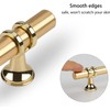 Haliwu 10 Pack Gold Cabinet Handles, Brushed Brass Cabinet Pulls