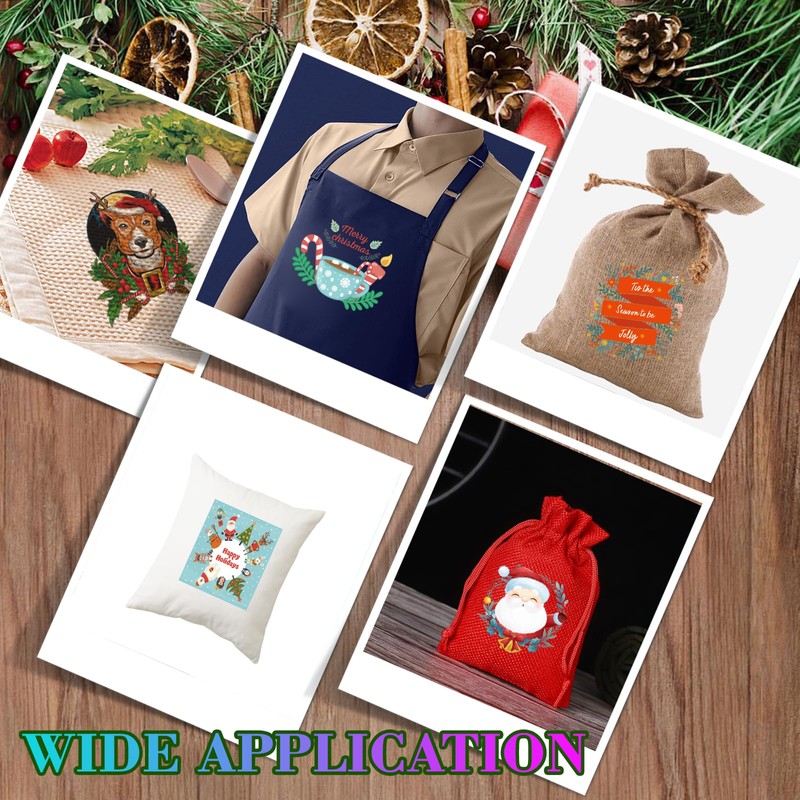 Kenteer 30 Pcs Christmas Iron on Transfers for Xmas Iron