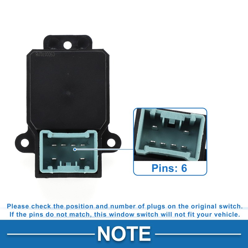 A ABSOPRO Power Window Switch Rear Passenger Side Window Control