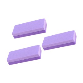 Minkissy 3pcs Double-sided Foot Care Scrubbers Ergonomic Pumice Stone Dead Skin Remover for Callused Heels Exfoliating Foot Files Purple
