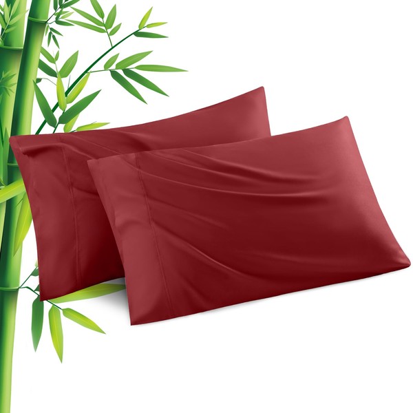 Pillowcases Standard Size 2 Pack, Cooling Viscose Pillow Cases with