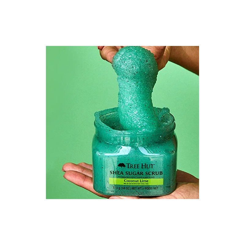 TREE HUT, Coconut Lime Shea Sugar Scrub, Exfoliante Corporal de
