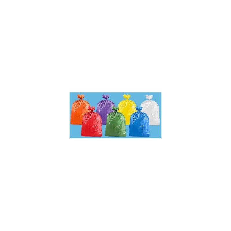 USA-Made Colorful Trash Bags in Variety of Sizes and Colors