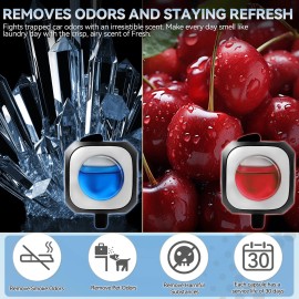 Unbranded 6X 24ml Car Fragrance Natural Fresh Scent Air Freshener Diffuser Odor Eliminator