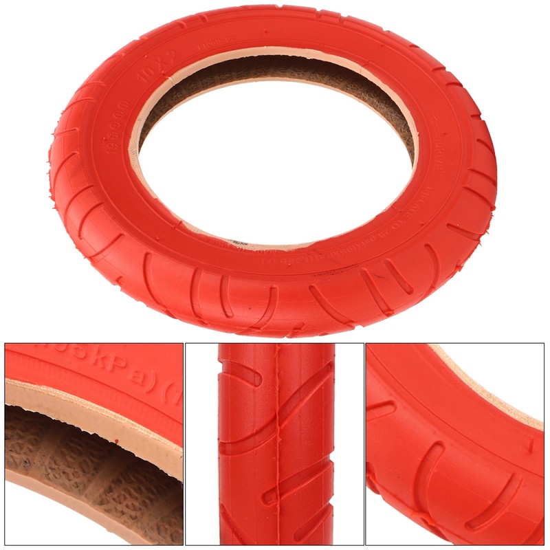 10x2 Red Inflatable Outer Tyre Rubber Tire Replace for Xiaomi