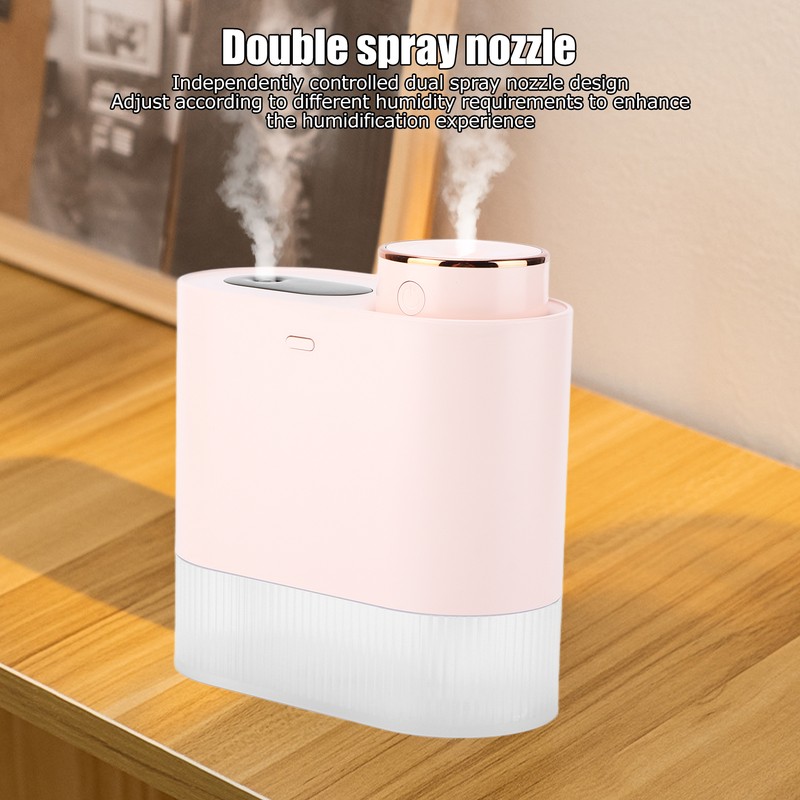 450ml Mini USB Humidifier High Capacity Double Spray Humidifier with