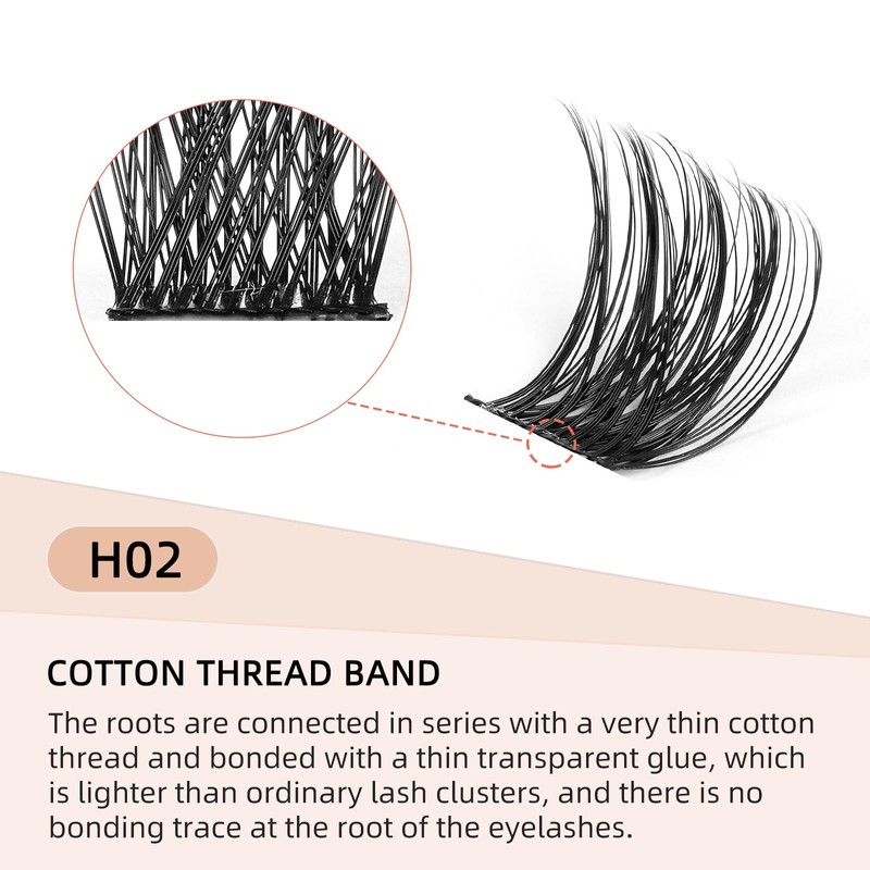 Eyelash Clusters, DIY Eyelash Extensions, 72 Pieces, D Curl, 12