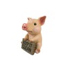 DWK Pig Toilet Tank Decorative Figurine | Pig Bathroom Sign