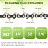 Thten 14 inch Chainsaw Chain Compatible with Echo CS-330T,CS-300,CS-3000, PPT-2620,PPT-265,PPT-266,Husqvarna,Ryobi,Makita,Ego,Greenworks,Worx,52DL,3/8"