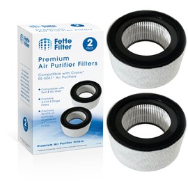 Fette Filter - EE-5067 True HEPA H13 Filter Set Compatible with Crane Air Purifier Model EE-5067 Part # HS-1944 with 4 Stage Filtration System 2 Pack
