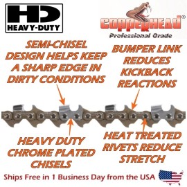 Rotary COPPERHEAD 20" PRO BAR, SAW CHAIN & FILE FITS STIHL 3003 000 8822 33RM3-72 MS311