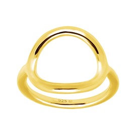 Silpada 'Karma Ring' in 18K Gold-Plated Sterling Silver, Size 10, Size 10