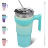 BJPKPK - Vaso con asa de acero inoxidable de 20
