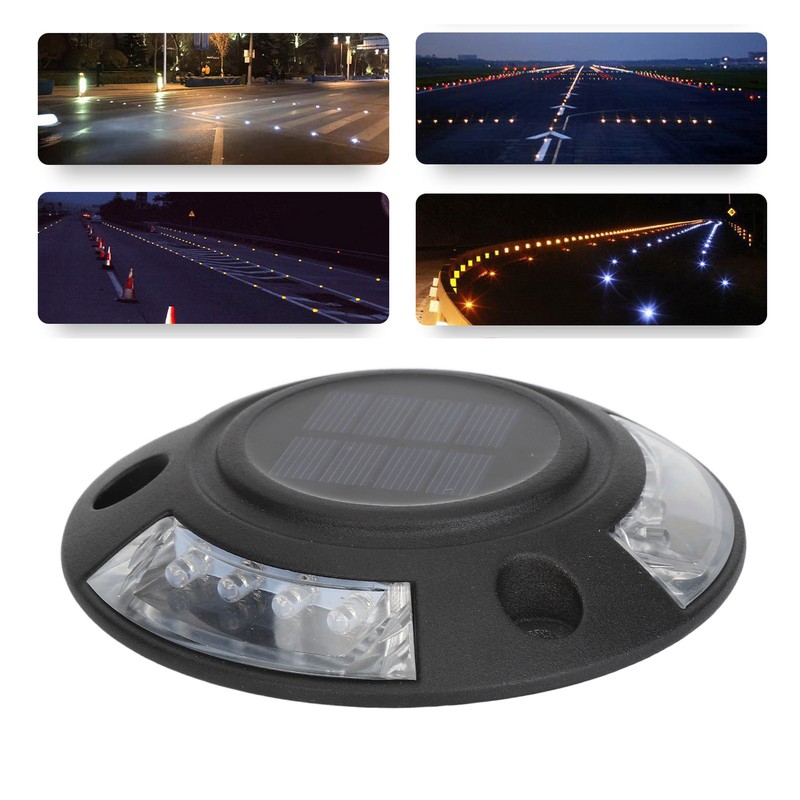 Solar Dock Light 12 LEDs Solar Driveway Light IP68 Waterproof
