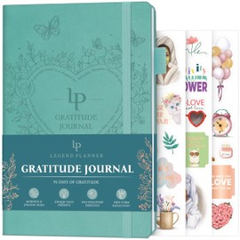 Legend Gratitude Journal – Daily Journal for Positivity & Happiness – Grateful Notebook to Write In – Thankful Affirmation Journal (Aquamarine)