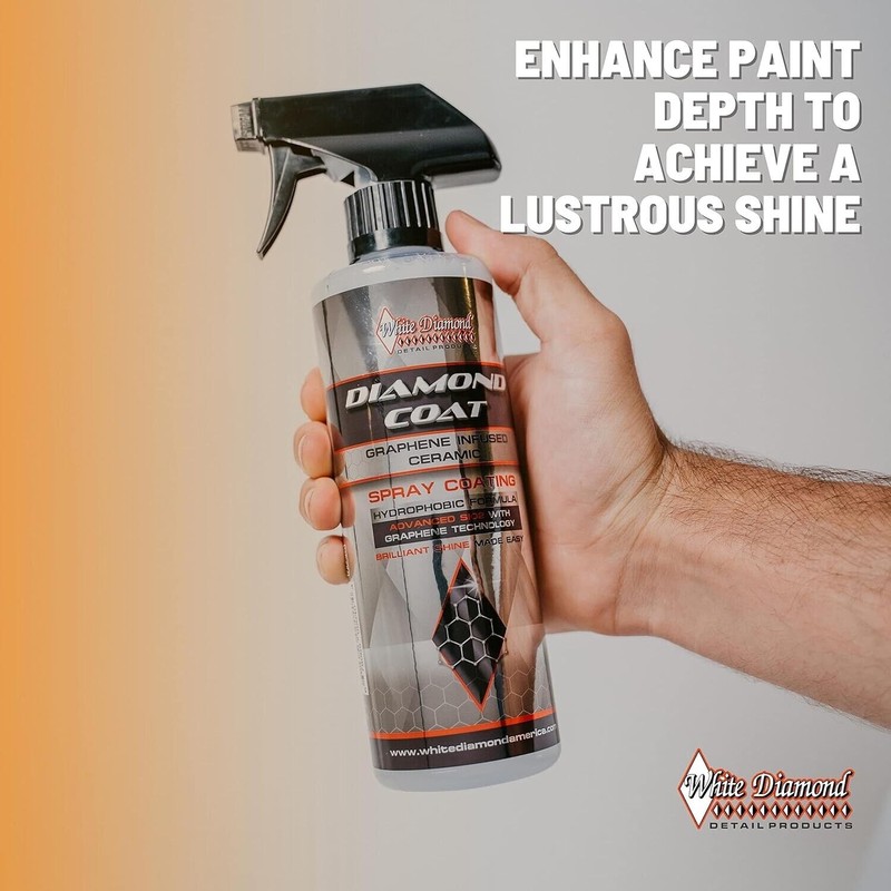 WHITE DIAMOND Diamond Coat Graphene Ceramic Spray EXTREME HYDROPHOBIC FINISH!!
