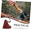Kisangel 2pcs Hatchet Supply Cattlehide Protective Cover Portable Cover Sleeve