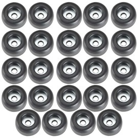 Adam Hall Hardware 4900 M24 AH, Set of 24 Rubber Feet in a Bag, 25 x 11 mm, Black