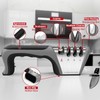 4-in-1 Knife Sharpener with 4-Stage Sharpening, Manual Kitchen Sharpener for
