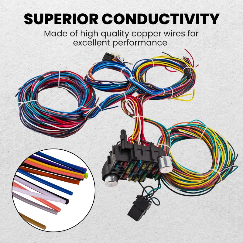 BFO Universal Extra Long Wires 21 Circuit Wiring Harness For