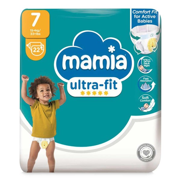 NZ Mamia Ultra Dry XXL Nappies - Size 7, 22