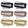 Ieron 6pcs Wig Clip with Safety Pins, 10-teeth Hair Extension