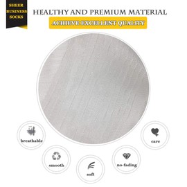 Uaussi - 10 pares de calcetines de vestir ultrafinos para hombre, de seda, traslúcidos, de nailon suave, pantalones de trabajo, de media pantorrilla, Negro+Blanco, One Size