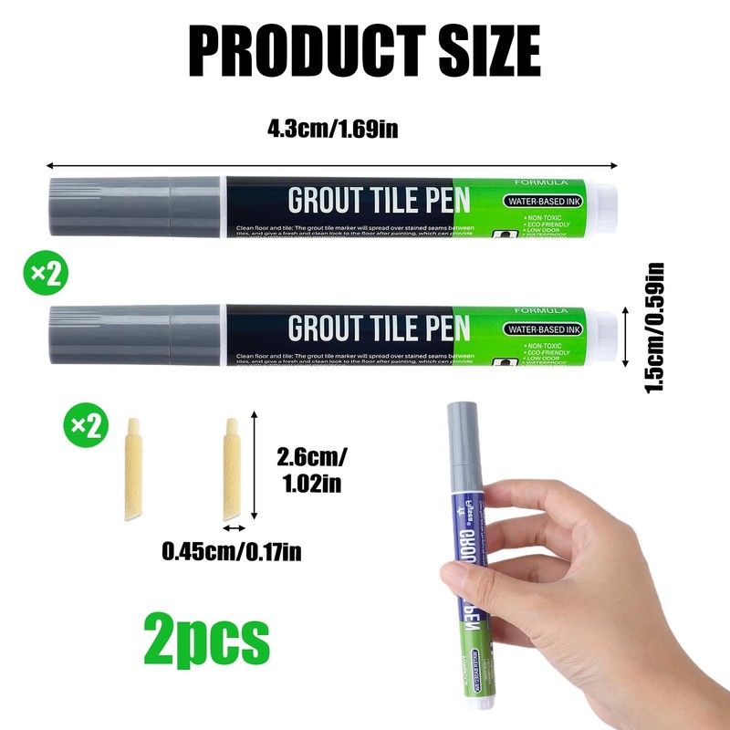 Grout Pen (Grey)