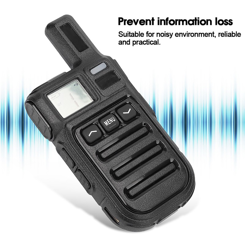 3W Mini Handheld Walkie Talkie Hand Tuning CT/DC Vibration Two