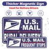ROMINVIC Car Magnets Postal,Heavy Duty U.S. Reflective Mail Delivery Driver